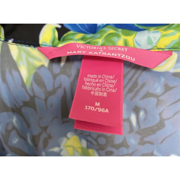 NWOT Victoria's Secret VS Mary Katrantzou Jumpsuit Floral Blue Long Slee… - Picture 6 of 8